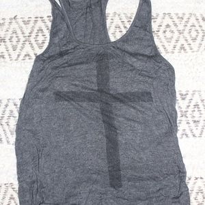 Grey Cross Tank Top